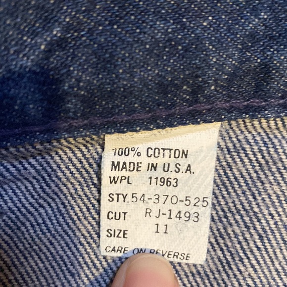 Vintage Roper High Waisted Dark Wash 100% Cotton Western Jeans-Sz 11-Inseam 37 - Picture 7 of 14